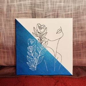 Embroidered Acrylic Canvas Art